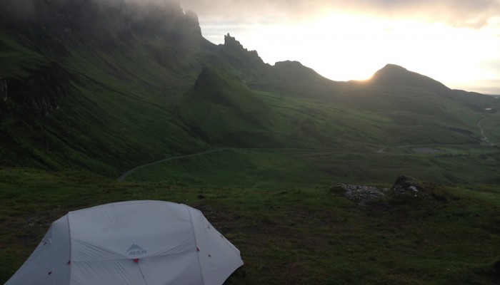 Camping close to the Quiraing