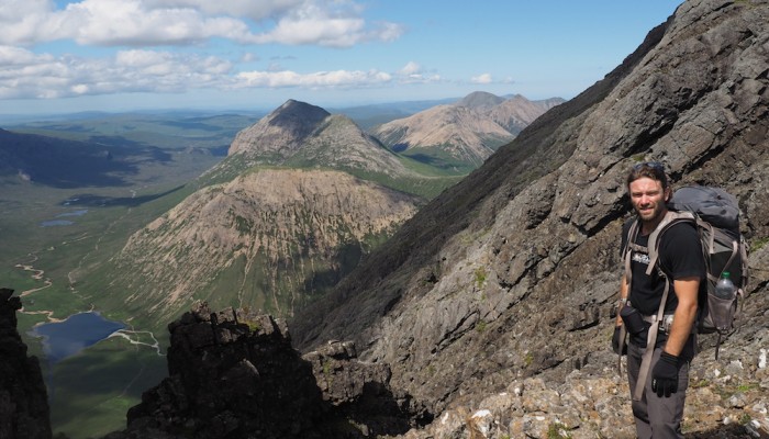 View toward the Cuillin Mountains